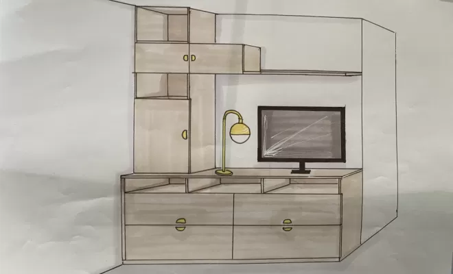 Croquis architecte d'intérieur, Vence, Cocon d’Ébène