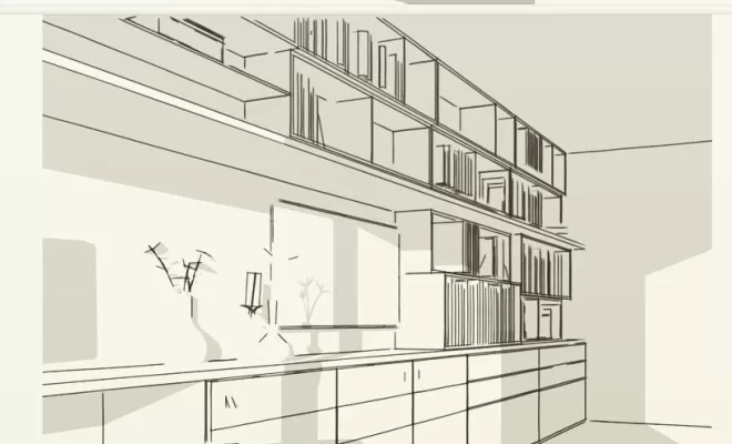 Croquis architecte d'intérieur, Vence, Cocon d’Ébène
