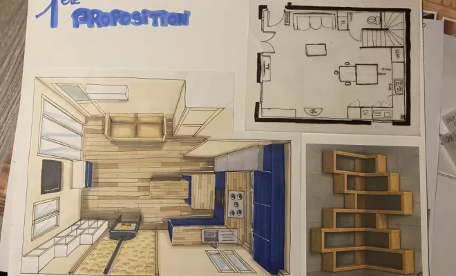 Croquis architecte d'intérieur, Vence, Cocon d’Ébène