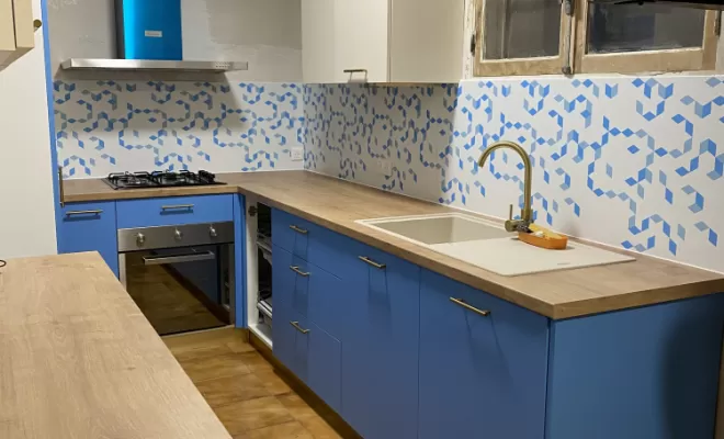 Cuisine en bois sur mesure, Vence, Cocon d’Ébène