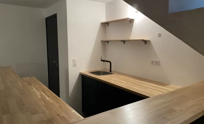 Cuisine en bois sur mesure, Vence, Cocon d’Ébène